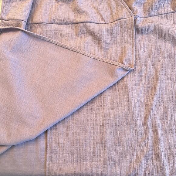 Madewell Texture Thread Wrap Dress Faded Mauve Stretch Sz 2X Casual Office M9235 - Picture 10 of 12